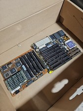 Vintage Motherboard Lot: MSI MS-4138 VLB 486 DX4-120 + Macronix 386DX Combo RAM picture