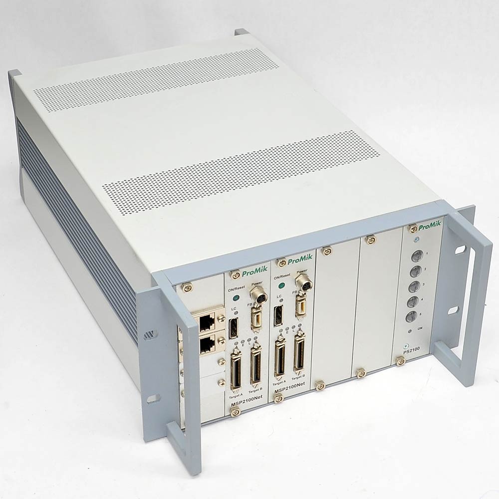 ProMik MSP2100 Rack Mainframe with Dual MSP2100Net Processor Board, PS2100 Card