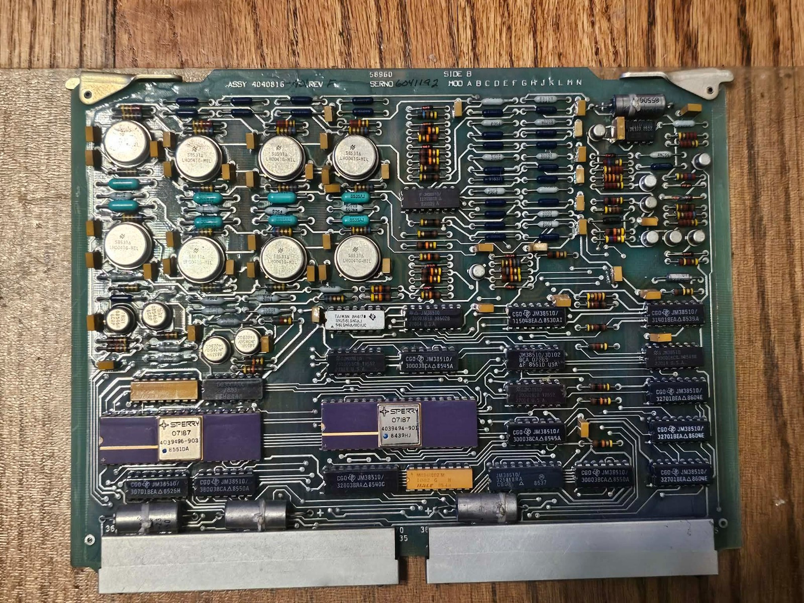 Vintage Sperry Military Avionics PCB Ceramic Gold Lid Hybrid IC Aerospace Board Vintage Sperry Military Avionics PCB Ceramic Gold Lid Hybrid IC Aerospace Board