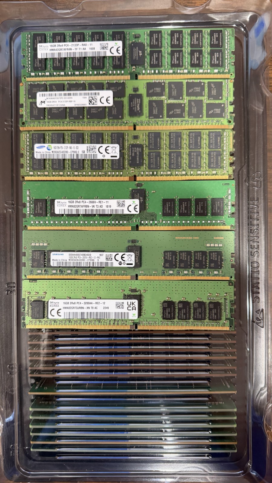 Lot of  50 16GB DDR4 Mixed  Server Memory Module - ** Please Read**