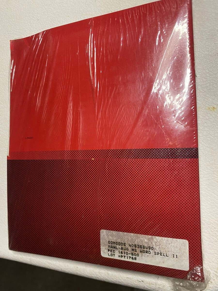 Vintage AT&T MS Word Spell II Manual Sealed COMCODE 405358490