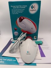 Vintage Logitech Marble Mouse T-CM14 Trackball Serial PS/2 Tested Working Box picture