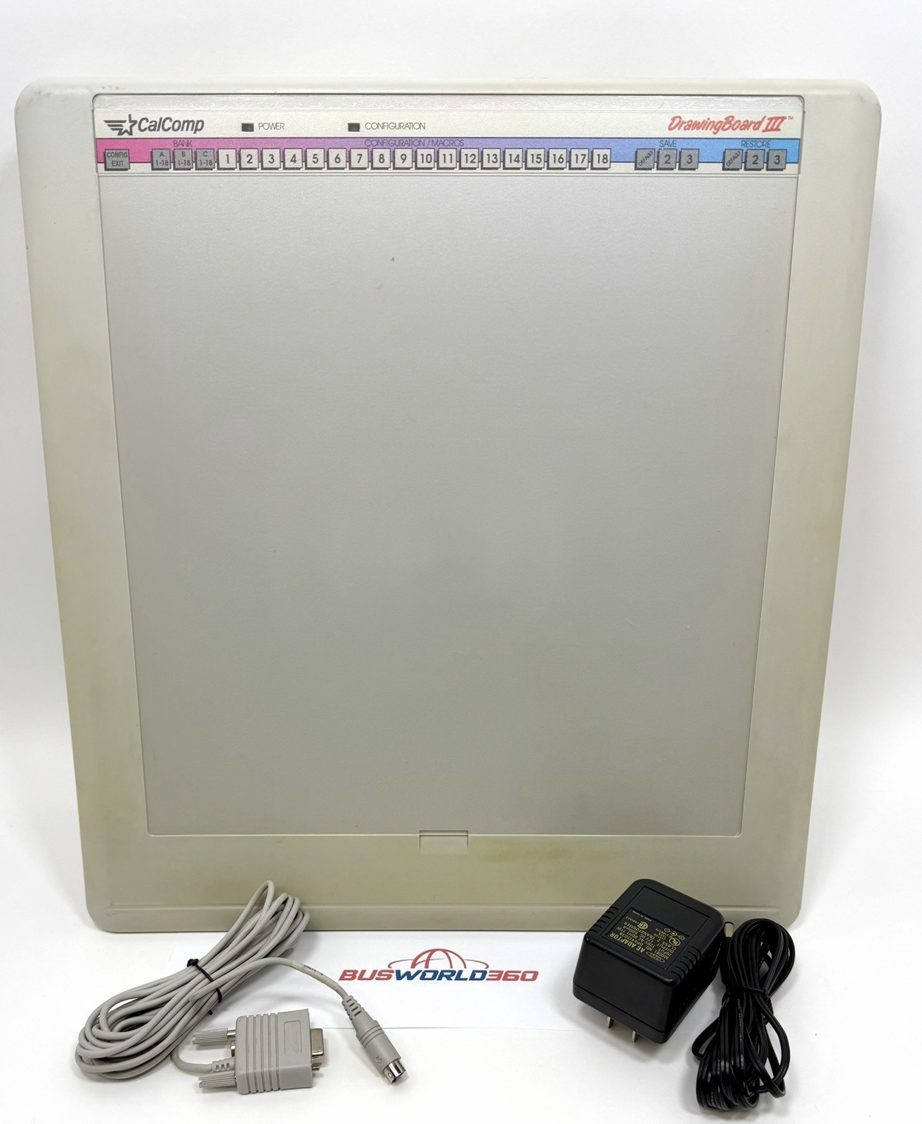CalComp Vintage DRAWING BOARD III Model 33120 CAD Digitizer Tablet 12\