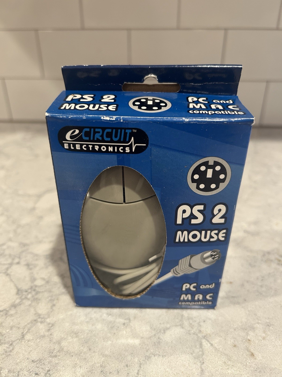 VINTAGE eCIRCUIT Mouse Corded Trackball USB PS2 PC Mac New VINTAGE eCIRCUIT Mouse Corded Trackball USB PS2 PC Mac New