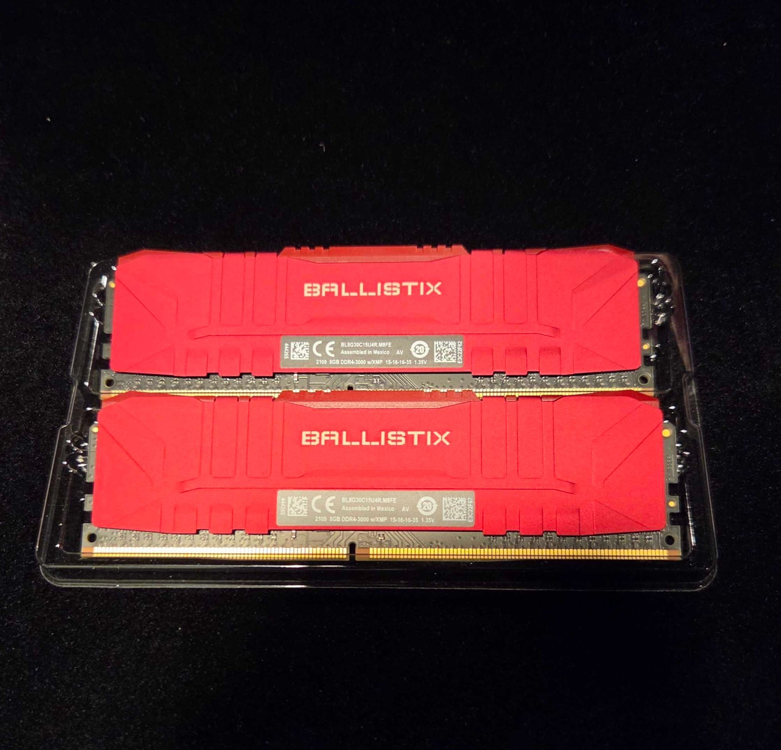 16 GB (2x8GB) DDR4 3000MHz w/XMP Ballistix RAM 16 GB (2x8GB) DDR4 3000MHz w/XMP Ballistix RAM