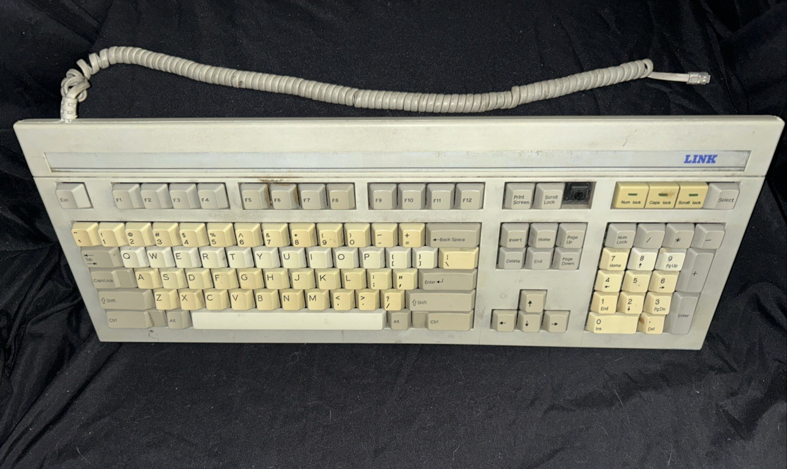 Vintage Link Terminal Mechanical Keyboard Alps Black Switches 840352-30 Vintage Link Terminal Mechanical Keyboard Alps Black Switches 840352-30