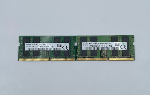 Lof ot 2 SK Hynix 16GB DDR4 2666MHz PC4-21300 2Rx8 SODIMM RAM HMA82GS6CJR8N-VK Lof ot 2 SK Hynix 16GB DDR4 2666MHz PC4-21300 2Rx8 SODIMM RAM HMA82GS6CJR8N-VK