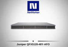 Juniper QFX5120-48Y-AFO 48 x 1/10/25GB SFP28 + 8 x 40/100GB Switch w/Dual AC picture