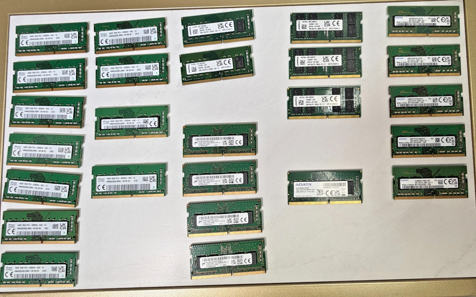 SKHynix, Micron, Kingston, ADATA Samsung 16GB PC4-3200AA Laptop Memory SKHynix, Micron, Kingston, ADATA Samsung 16GB PC4-3200AA Laptop Memory