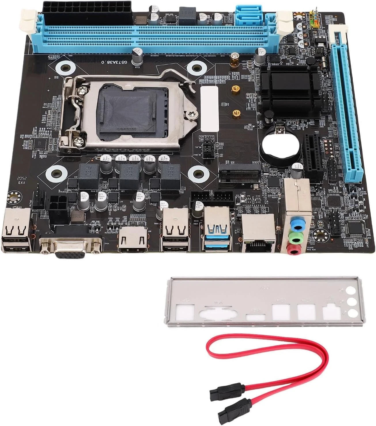 Intel H81 Motherboard M.2 NVMe LGA 1150 mATX w/ IO Shield (Random Slot Color) Intel H81 Motherboard M.2 NVMe LGA 1150 mATX w/ IO Shield (Random Slot Color)