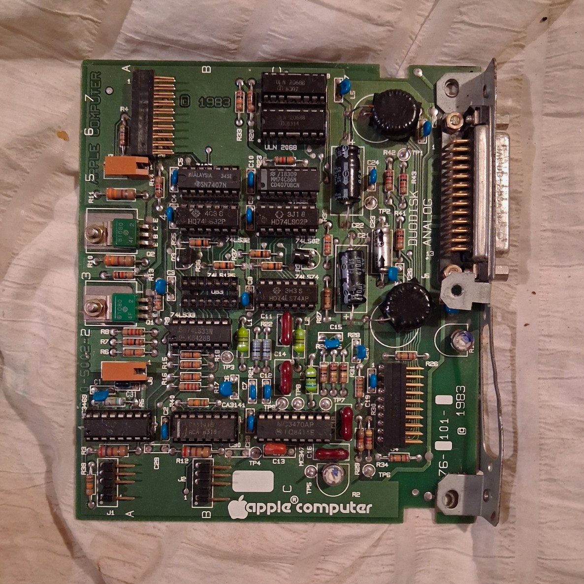 Apple Computer Vintage Interface Card 661-0114 For Apple Computers