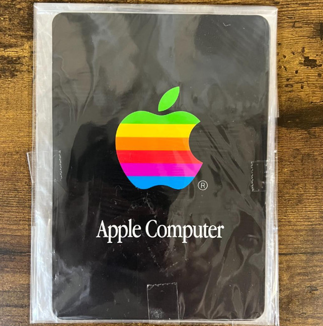 Rare Vintage Apple Computer Rainbow Logo Mouse Pad Sticker Back Deadstock NOS Rare Vintage Apple Computer Rainbow Logo Mouse Pad Sticker Back Deadstock NOS
