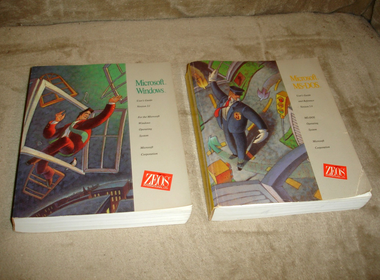 Vintage 1991 ZEOS User\'s Guides: Microsoft Windows 3.1 and MS-DOS 5.0 (no disks)
