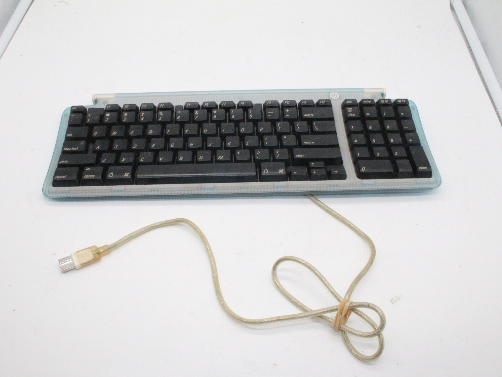 Vintage Apple iMac G3 USB Keyboard Blue 1998 - Untested