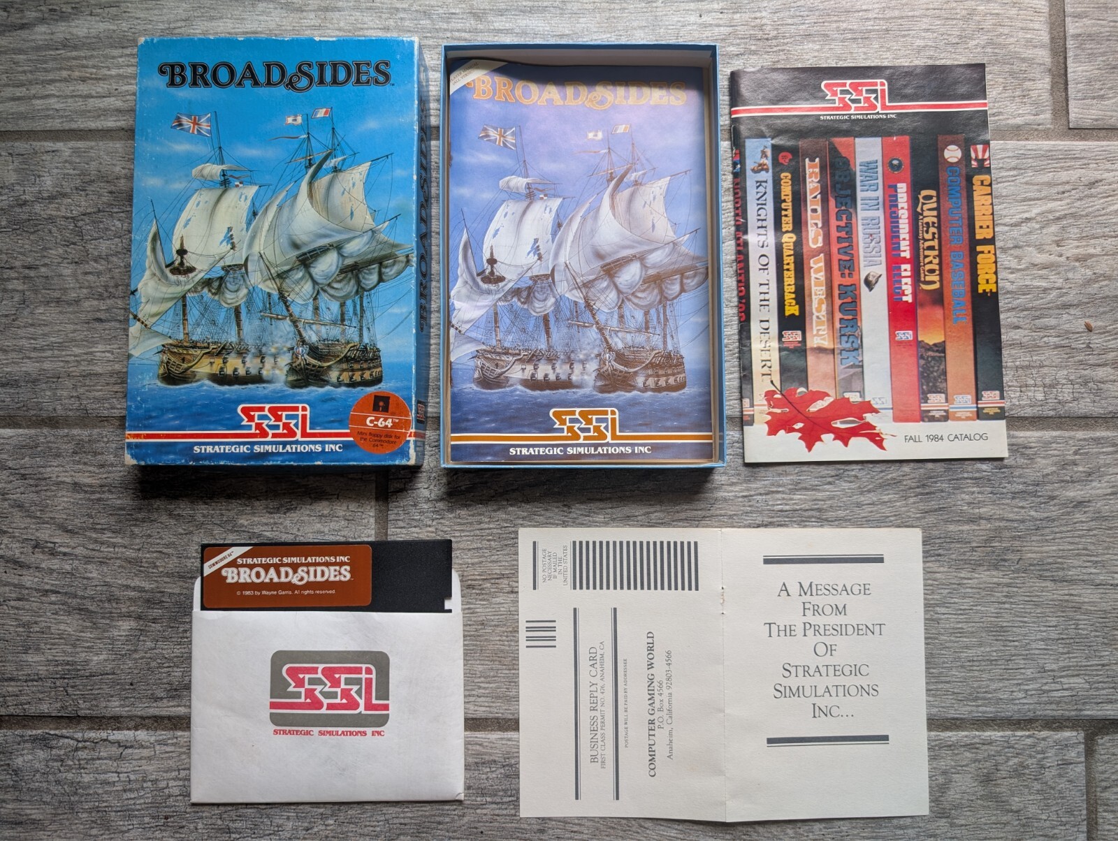 BROADSIDES for the Commodore 64 C64/128 - Complete & Fully Tested - SSI BROADSIDES for the Commodore 64 C64/128 - Complete & Fully Tested - SSI