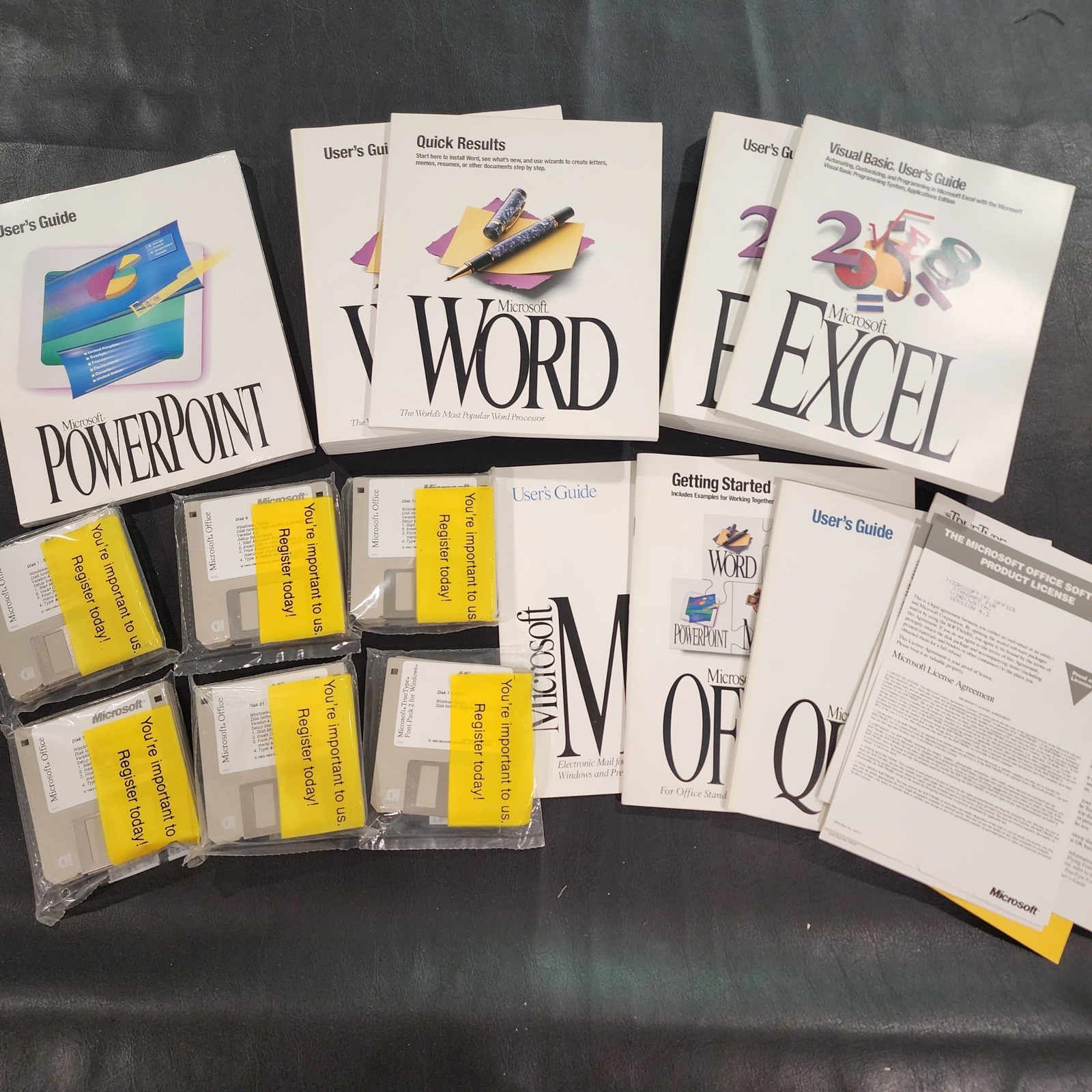 Vintage Microsoft Office 4.2 for Windows Original Floppy Disks & Manuals 1994 Vintage Microsoft Office 4.2 for Windows Original Floppy Disks & Manuals 1994
