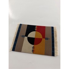 Vintage Mouserug Pendleton Mouse Pad Red Tan Black Aztec Circle of Life Elders picture