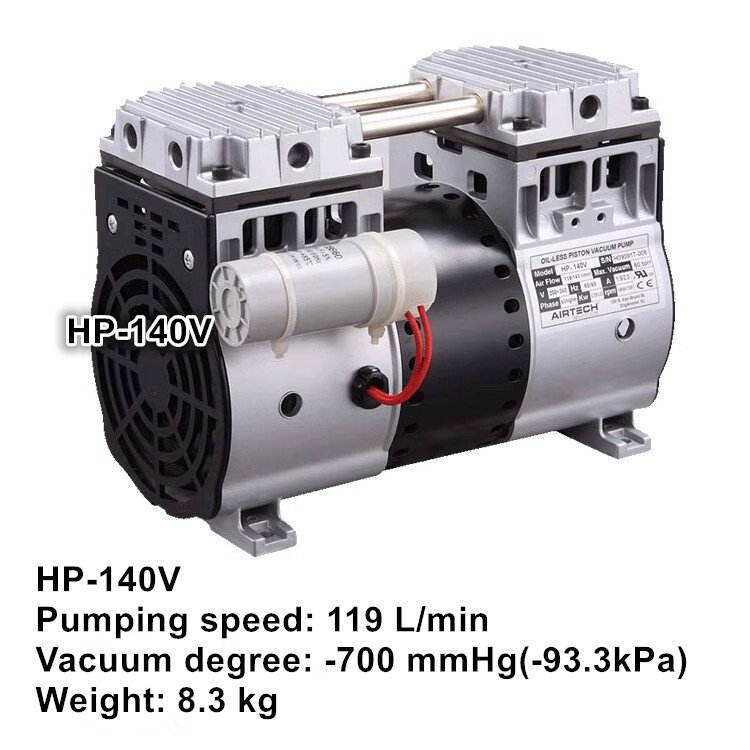 Airtech vacuum pump HP-140V 200-240V 119L/min -700 mmHg/-93.3kPa