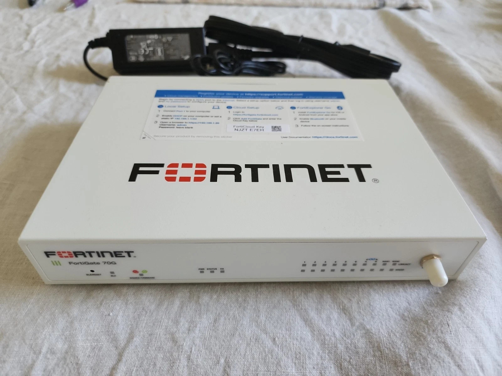 Fortinet FortiGate FG-70G Network Security/Firewall Appliance FG70G Fortinet FortiGate FG-70G Network Security/Firewall Appliance FG70G