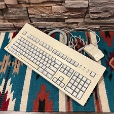 Vintage Apple Macintosh Extended Keyboard M0115 + ADB Mouse M0331 â€¢ ALPS Orange picture