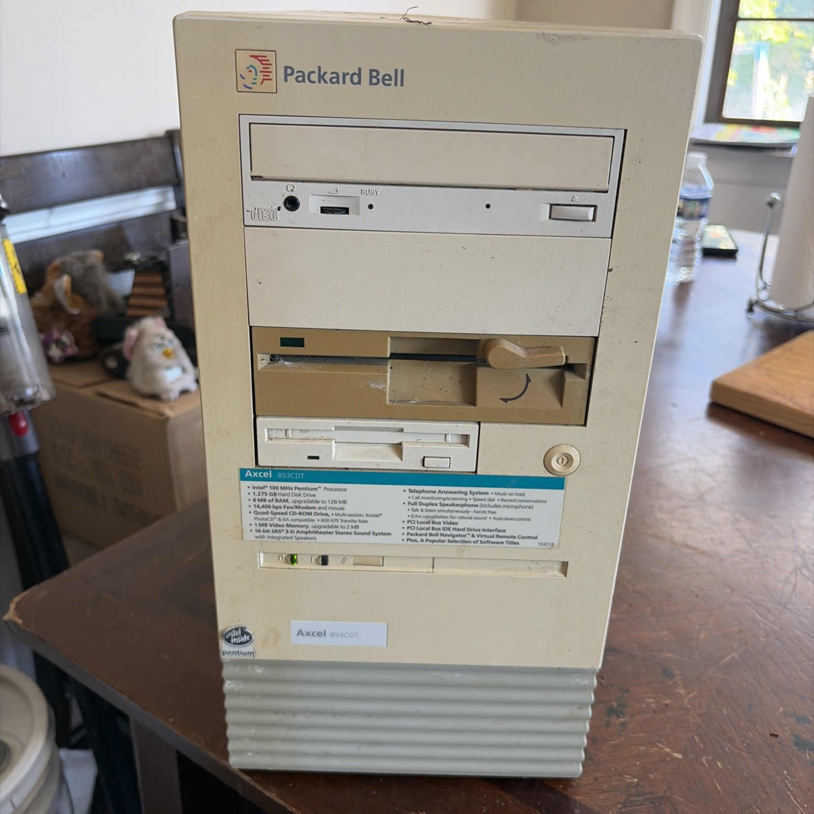 Used Vintage Packard Bell Legend Axcel 853CDT PENTIUM Desktop Only Untested Used Vintage Packard Bell Legend Axcel 853CDT PENTIUM Desktop Only Untested