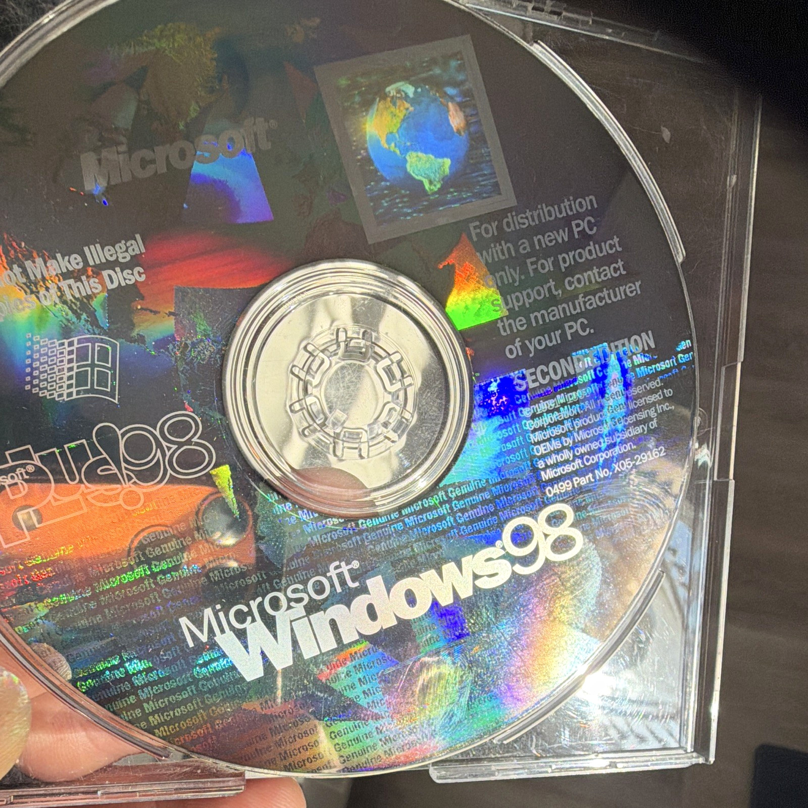 Vintage Microsoft Windows OS Hologram Disc Lot XP Pro 98 SE Reinstallation Media Vintage Microsoft Windows OS Hologram Disc Lot XP Pro 98 SE Reinstallation Media