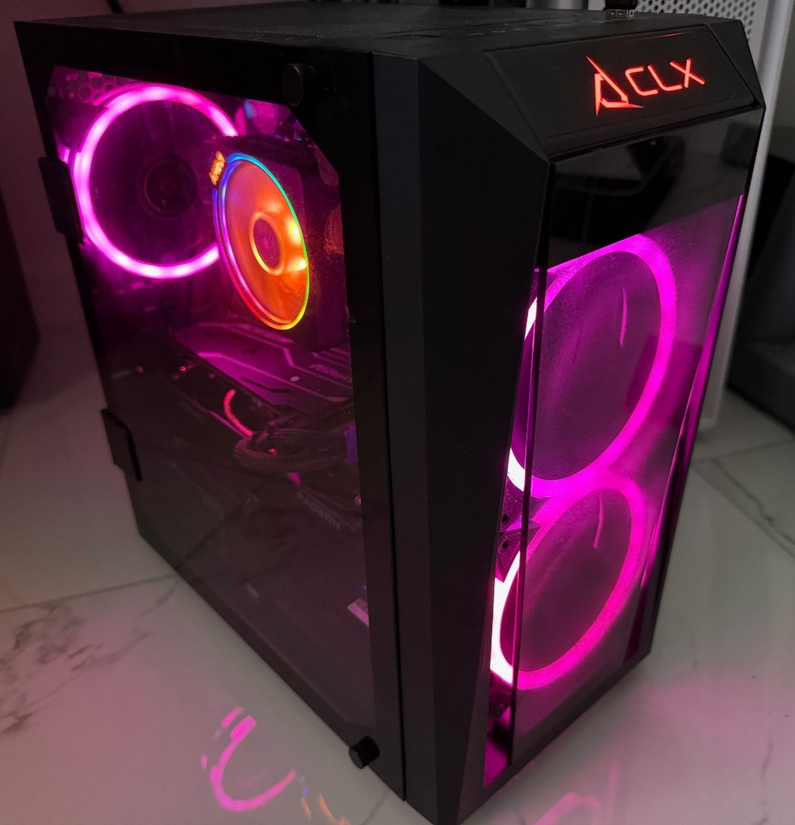 AMD Radeon RX6600 - Ryzen 5500 CLX Gaming PC-16gb DDR4 RAM - 500gb SSD - Win11 AMD Radeon RX6600 - Ryzen 5500 CLX Gaming PC-16gb DDR4 RAM - 500gb SSD - Win11