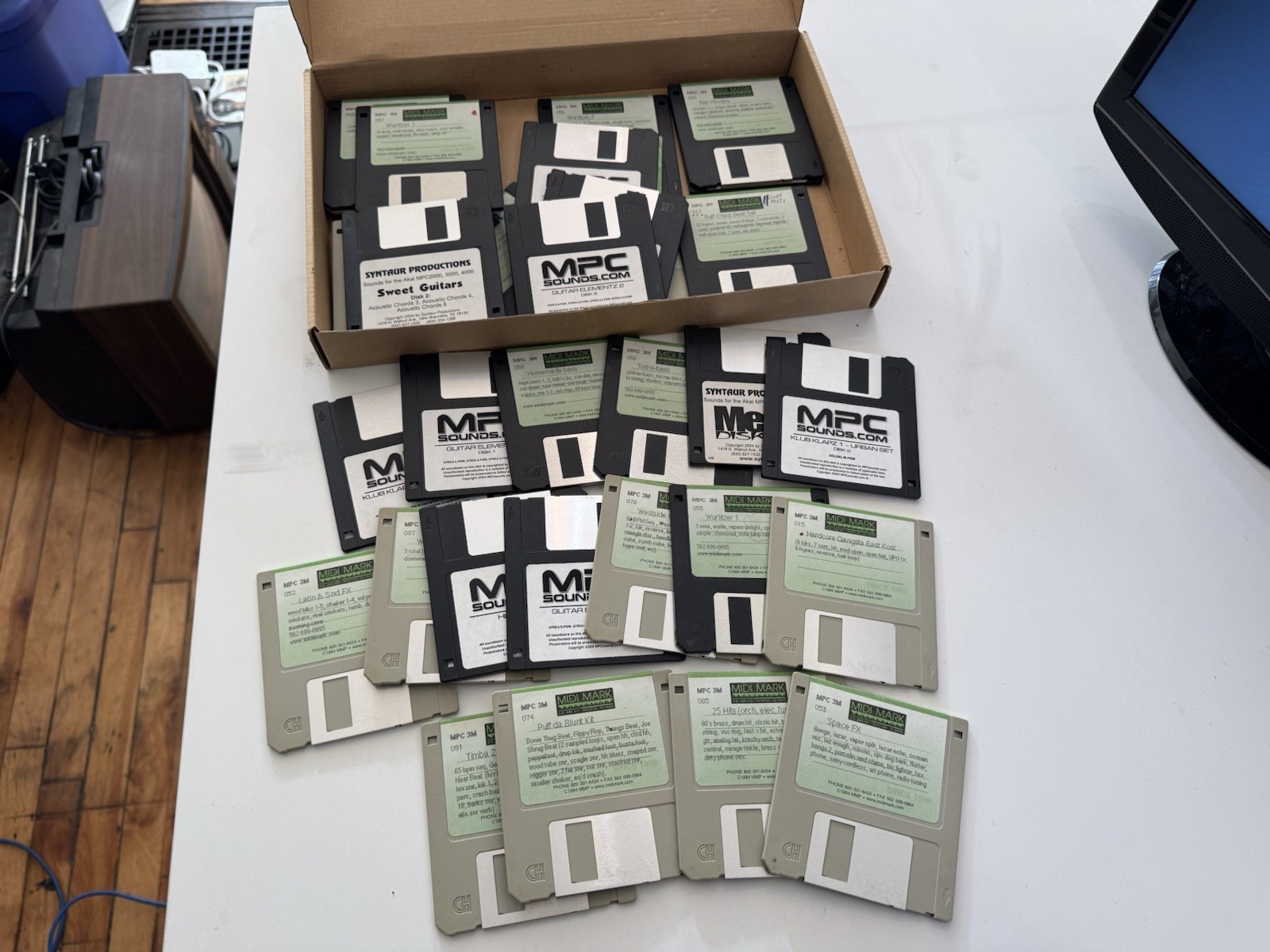 Huge Lot of 20+ Vintage Akai MIDI Floppy Disks Huge Lot of 20+ Vintage Akai MIDI Floppy Disks