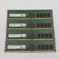 Lot of 4 Micron MTA8ATF1G64AZ-2G6E1 8GB 1Rx8 PC4-2666V DDR4 Desktop RAM Memory picture