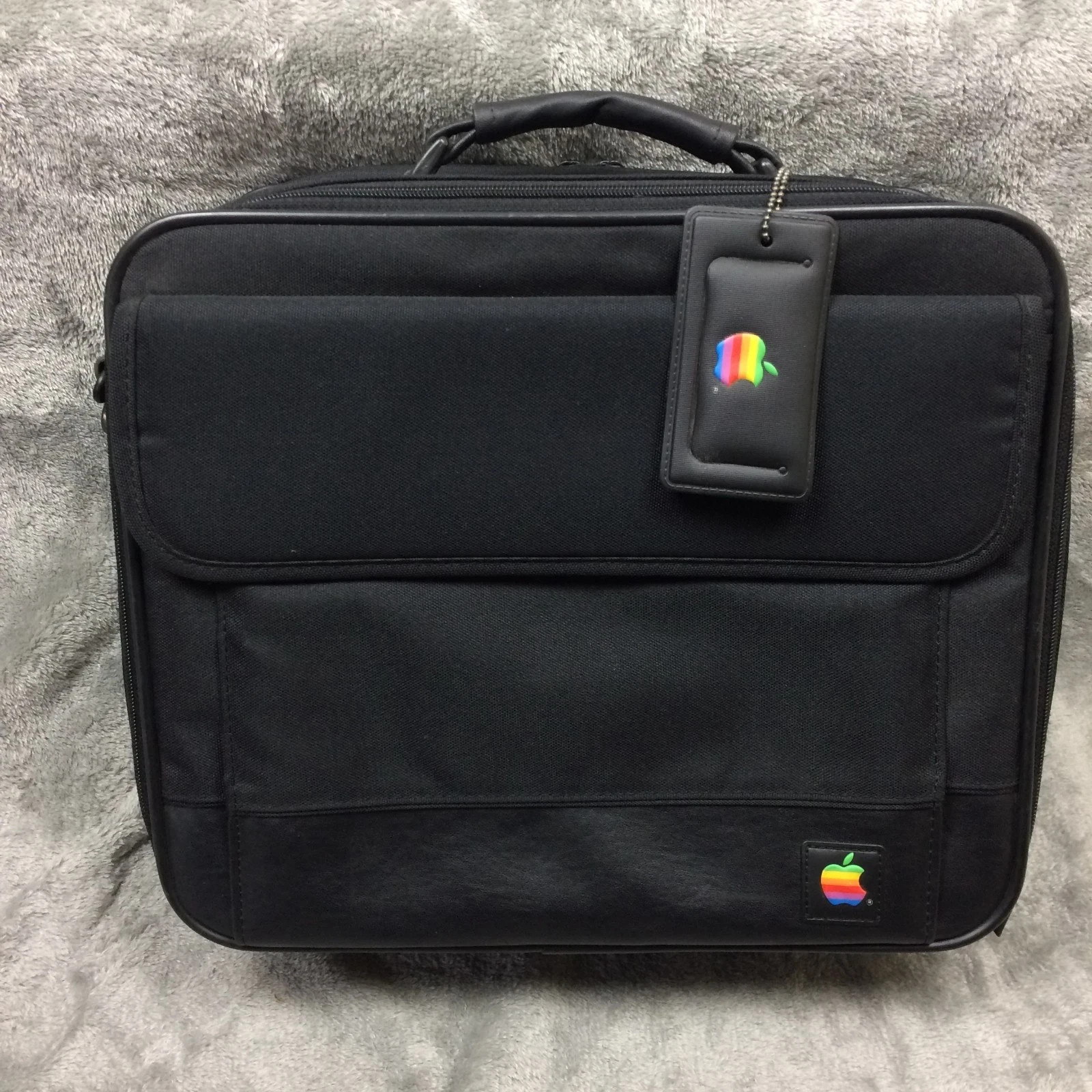 Vintage 1990s Apple Rainbow Logo Macintosh Mac Laptop Travel Bag Tote Carry Case