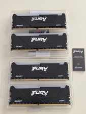 Kingston FURY Beast RGB DDR4-3600 128GB 4x32GB RAM PC Memory KF432C18BBAK4/128 picture