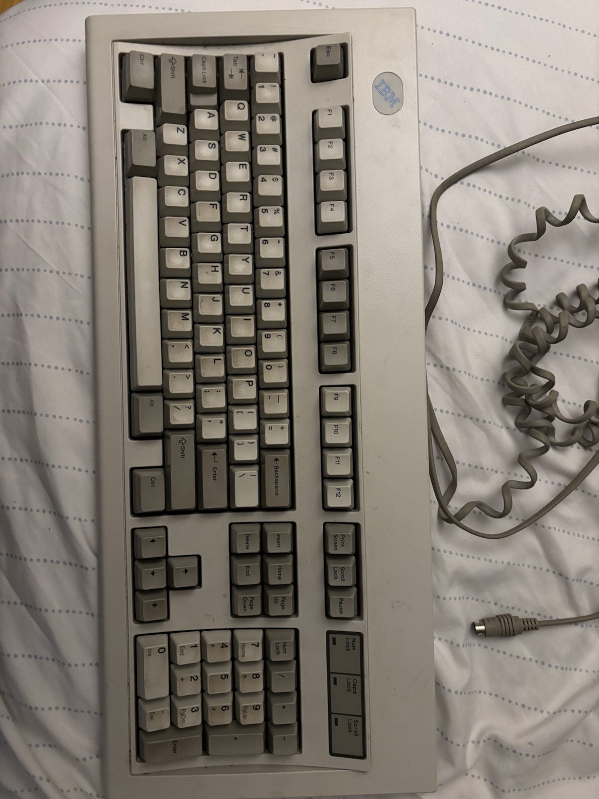 Vintage IBM Model M Keyboard 52G9658 Buckling Spring Clicky July 17 1993 PS/2