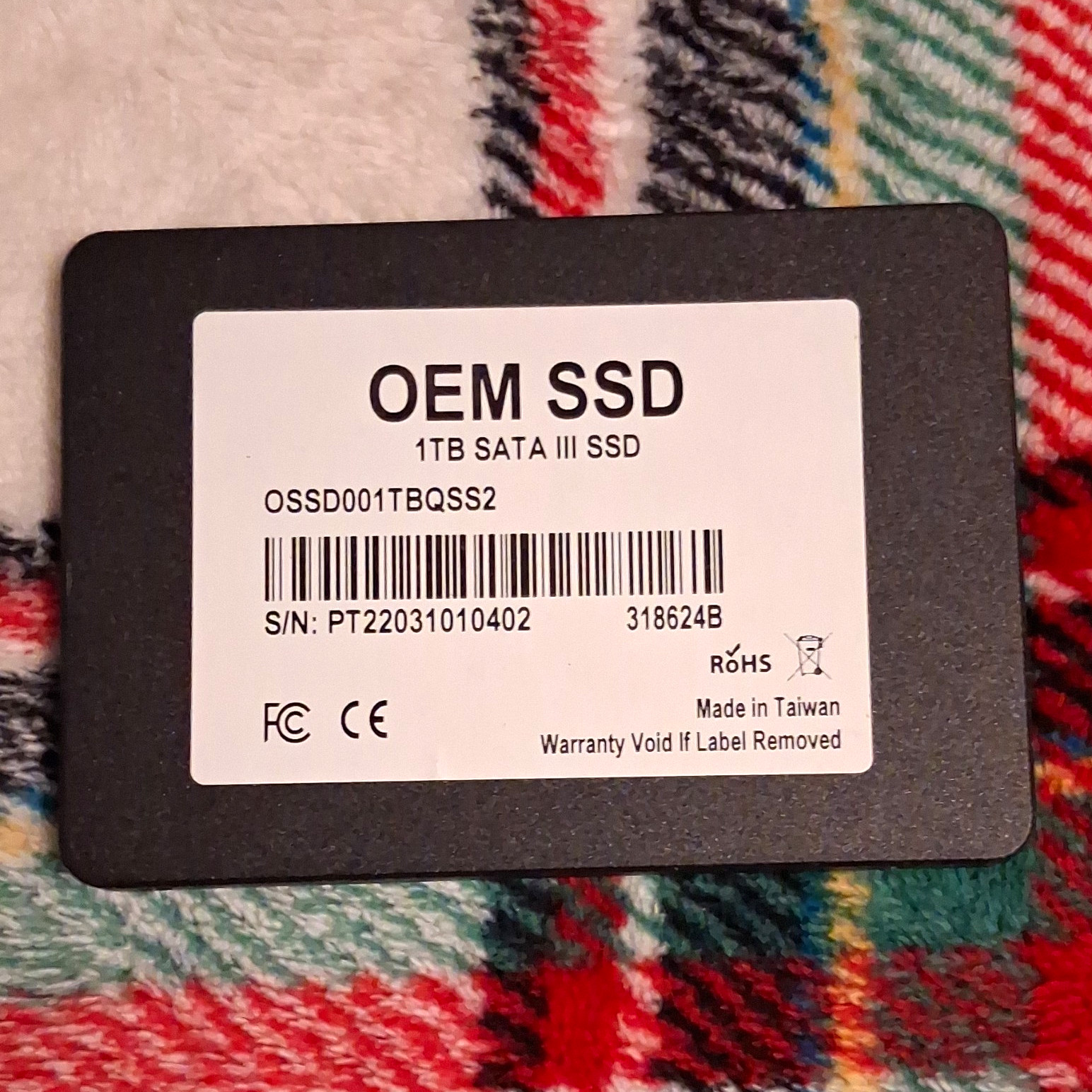 Samsung OEM SSD 1TB SATA III 2.5\