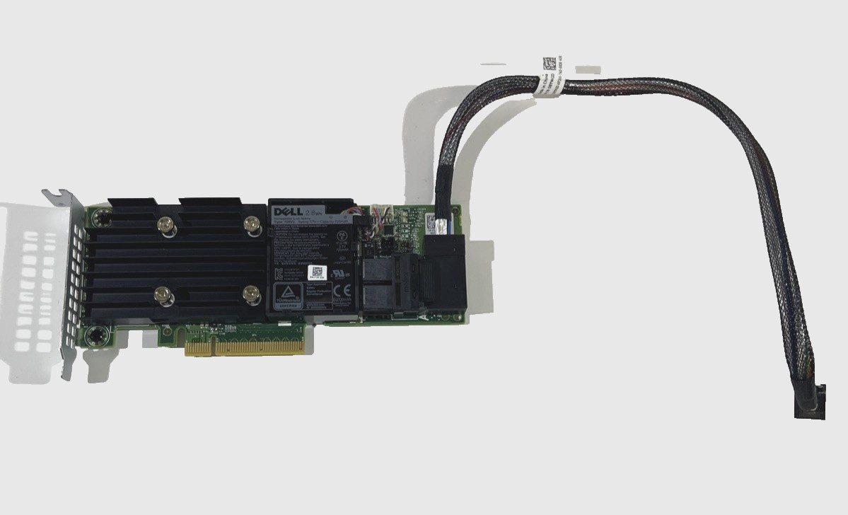 Dell 3JH35 PERC H740P 8GB PCI-E RAID CONTROLLER CARD W/CABLE