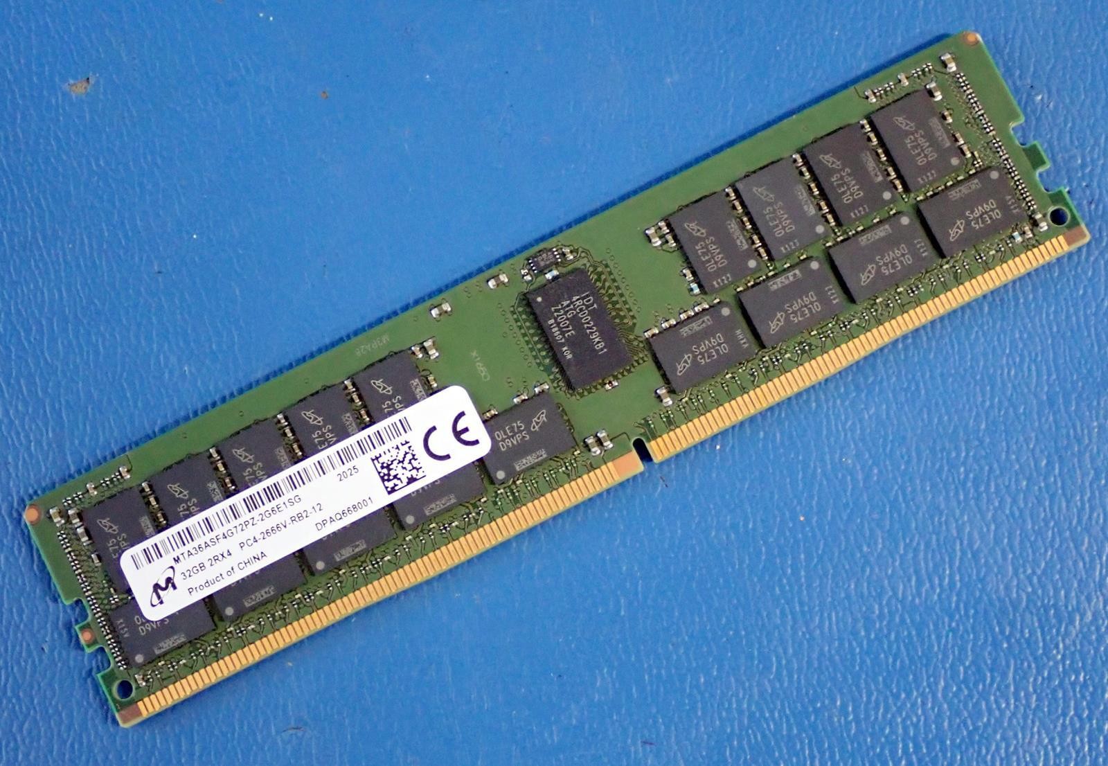 MICRON MTA36ASF4G72PZ-2G6E1 | 32GB PC4-2666V RDIMM Server RAM