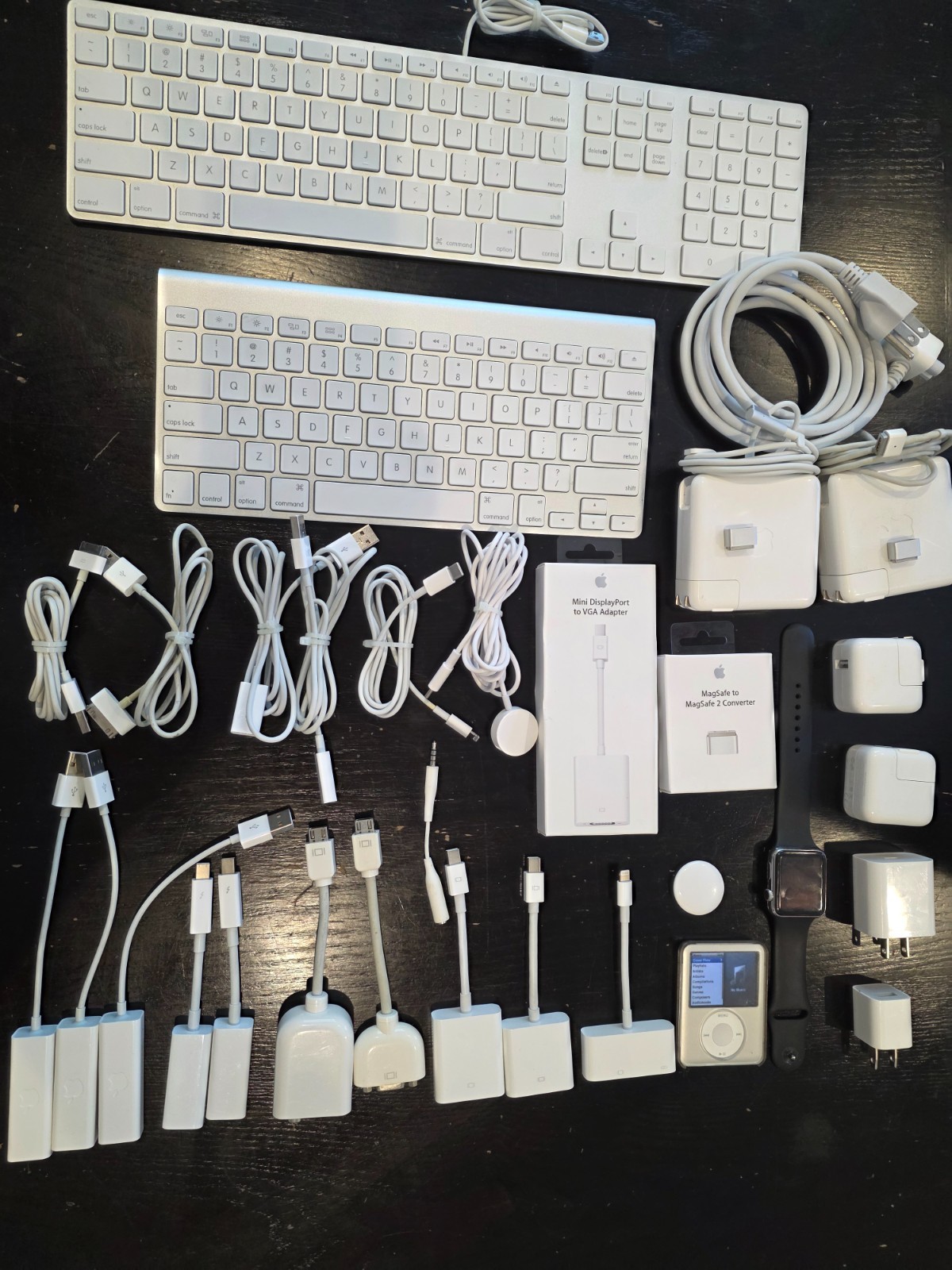 Lot of Apple OEM Accessories Keyboard iPod Network Display Power Adapters READ Lot of Apple OEM Accessories Keyboard iPod Network Display Power Adapters READ