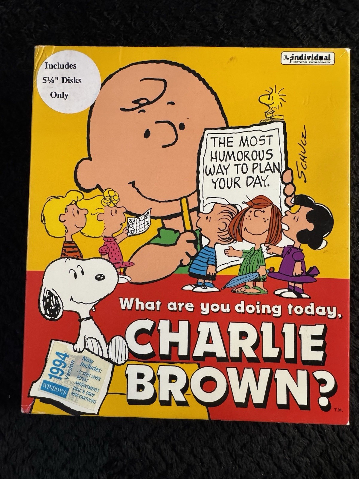 Vintage 1994 Snoopy Peanuts Charlie Brown PC Software 5.25 Floppy Disks Box Vintage 1994 Snoopy Peanuts Charlie Brown PC Software 5.25 Floppy Disks Box