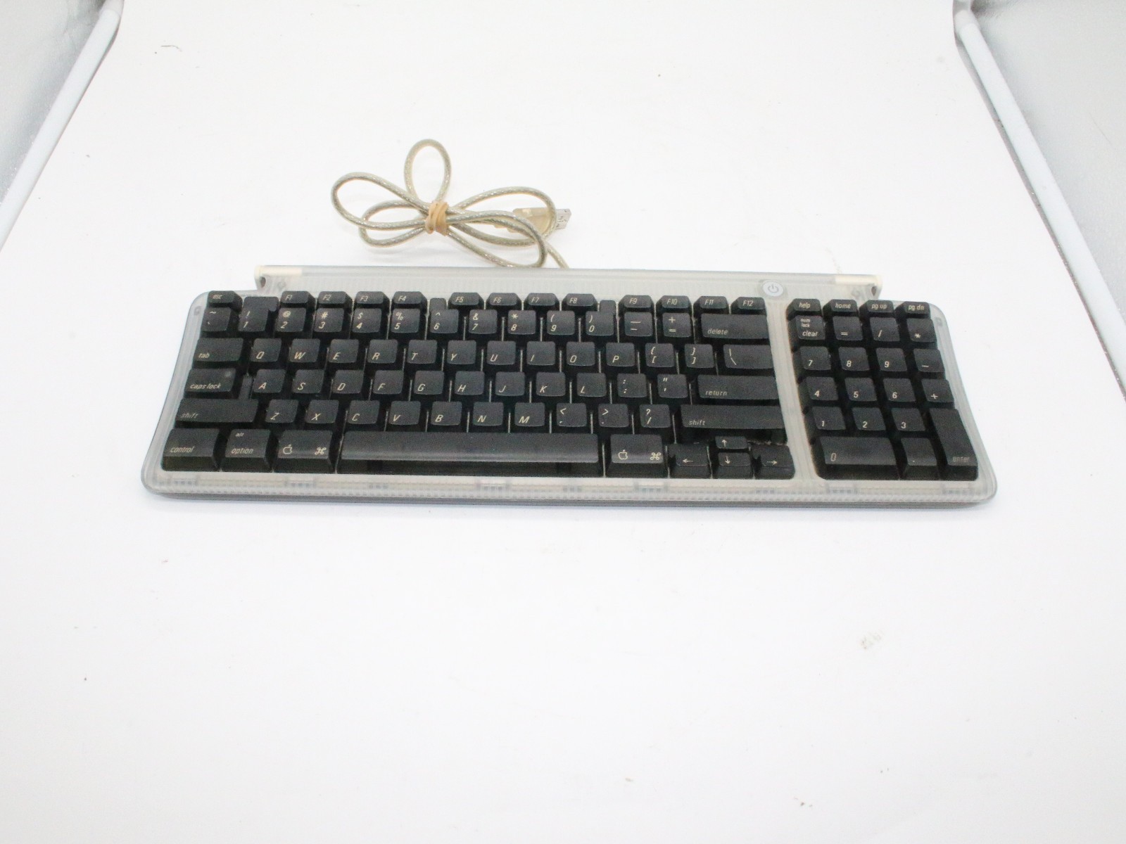 Vintage Apple iMac G3 USB Keyboard Bondi Blue 1998 - Untested