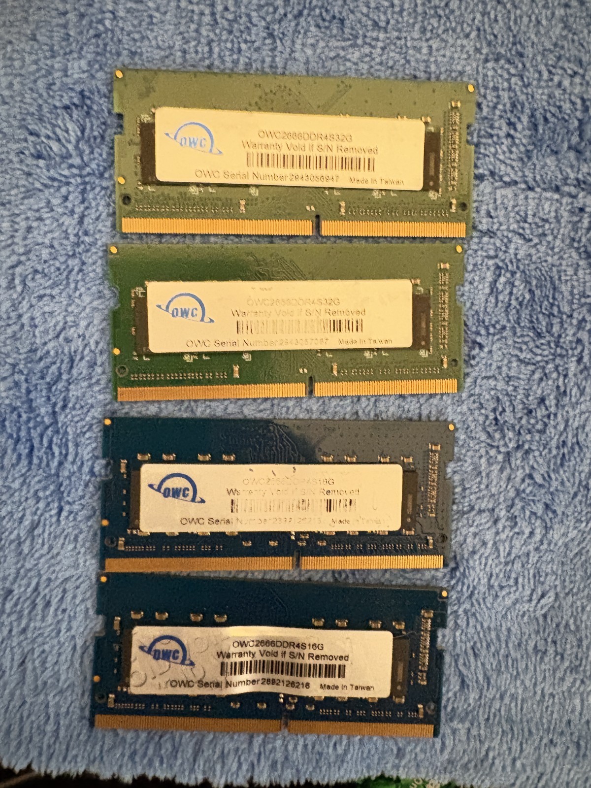 OWC RAM DDR4 64GB 2666mhz SODIMM [2x32GB Modules] + [2x16GB FREE] = 96GB