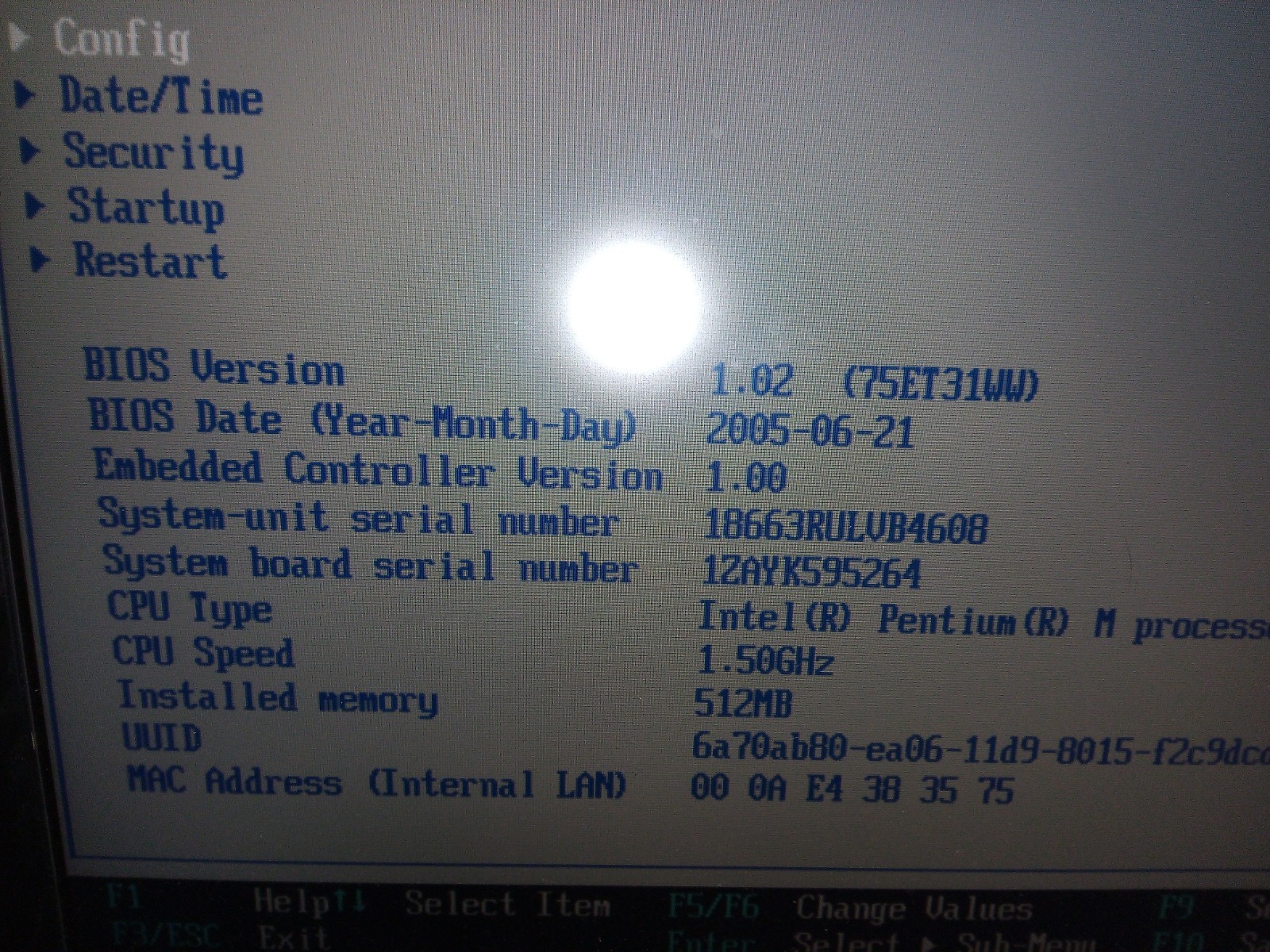 Vintage IBM Thinkpad X41 1866 Tablet Laptop Intel Pentium CPU