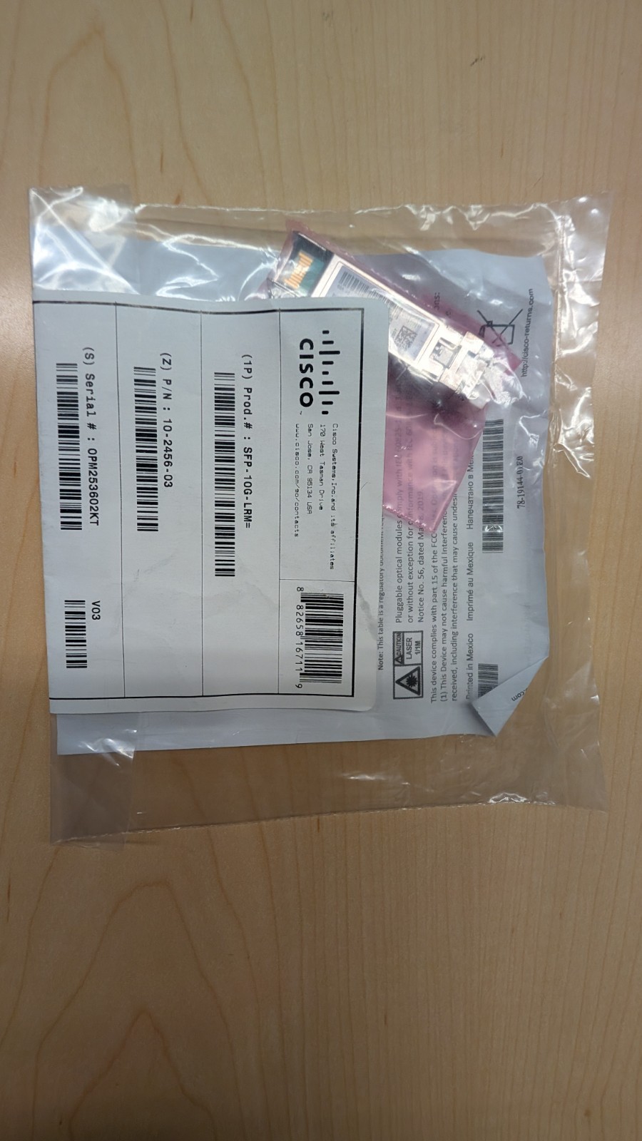 Cisco Sfp-10g-lrm Transceiver.