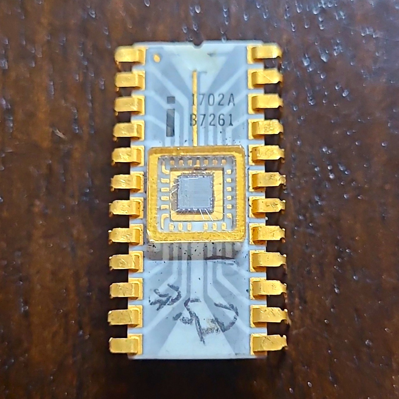 Intel 1702A Vintage Ceramic chip - ALL LEGS INTACT (BO)