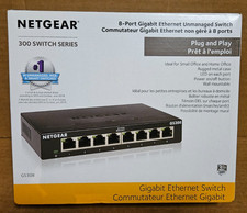 NETGEAR GS308 8-Port Gigabit Ethernet Unmanaged Switch New - OPEN BOX - not used picture