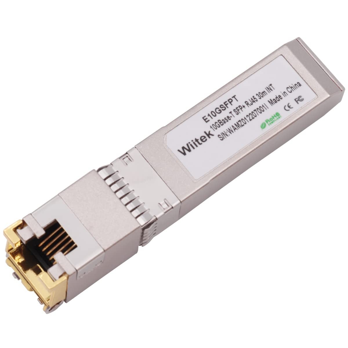 10G SFP+ to RJ45 Copper Modules, 10GBase-T Ethernet Transceiver, 30m Cat 6a/7 Co