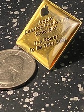 Rare Apple Desktop Publishing Specialist Lapel Pin Vtg Employee Macintosh #2 picture