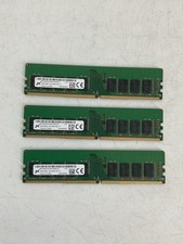 LOT OF 3 Micron 16GB DDR4-2400 ECC UDIMM MTA18ASF2G72AZ-2G3B1ZG 48GB picture