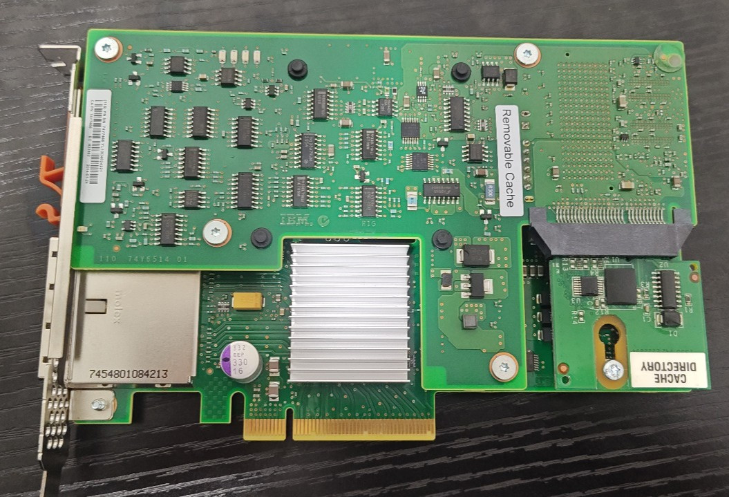 74Y6511 IBM 3Gb 2 Port PCI-E x8 SAS RAID Adapter 74Y6512 44V4199 W/ 1x Battery