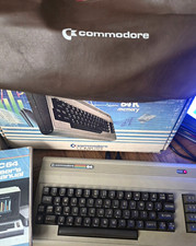 Commodore 64  Computer With Original Box, Manual, Vinyl Cover And 20 Loose Games picture