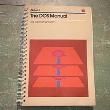 Vintage Apple Apple II DOS Disk Operating System Spiral-Bound Manual picture