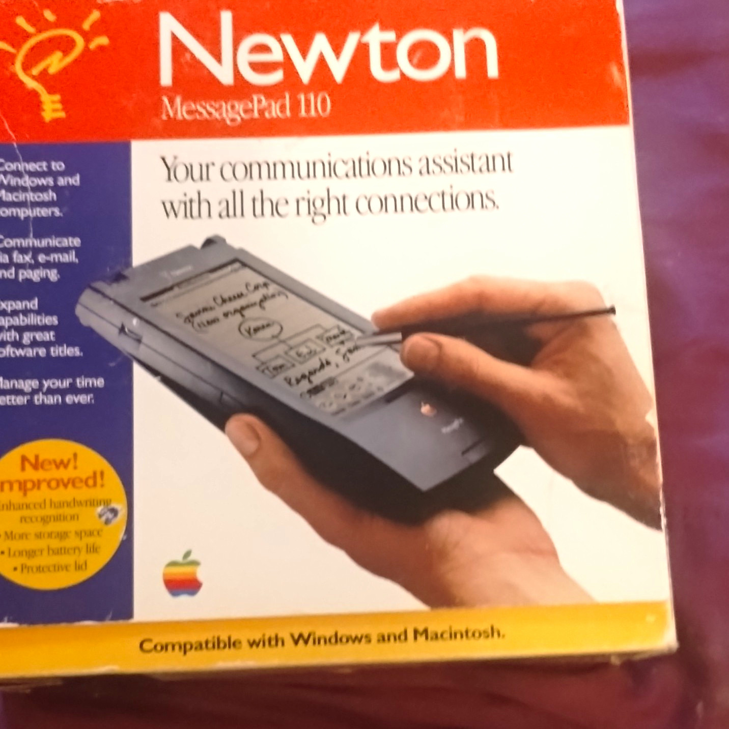 Vintage Apple Newton MessagePad 120 Upgrade (In Original 110 Box) – Brand New Vintage Apple Newton MessagePad 120 Upgrade (In Original 110 Box) – Brand New